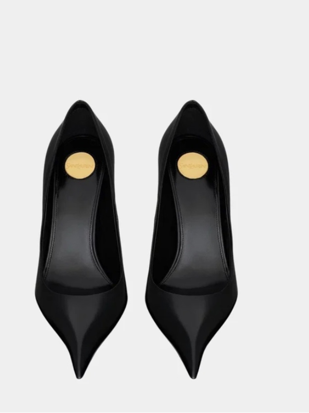 SAINT LAURENT Classic Women's Pointed Toe High Heel Pumps in Black - Picture 13 of 17